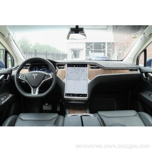 2016  Tesla Model X 90D Electric Car  Blue Color 250 km/h 5 Doors 5 Seats Second Hand Car New Energy Vehicle